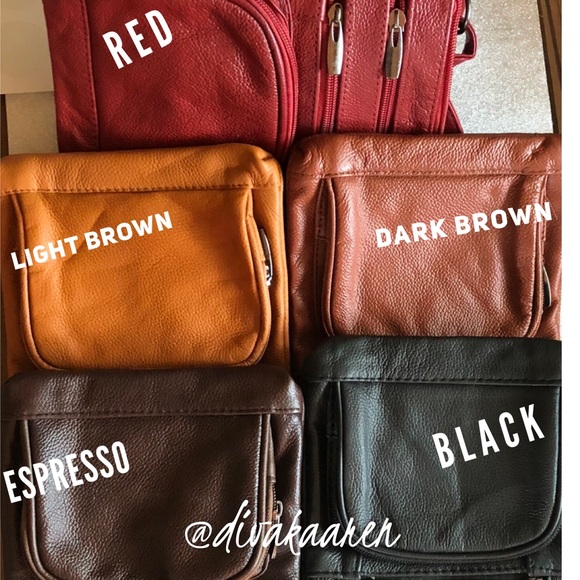 Genuine Leather Crossbody,  Travel Bag Unisex - Picture 6 of 8